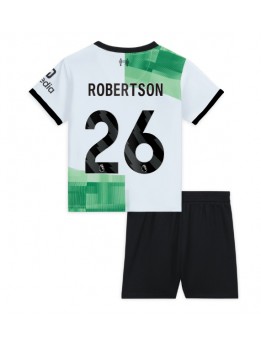 Liverpool Andrew Robertson #26 Auswärts Trikotsatz für Kinder 2023-24 Kurzarm (+ Kurze Hosen)